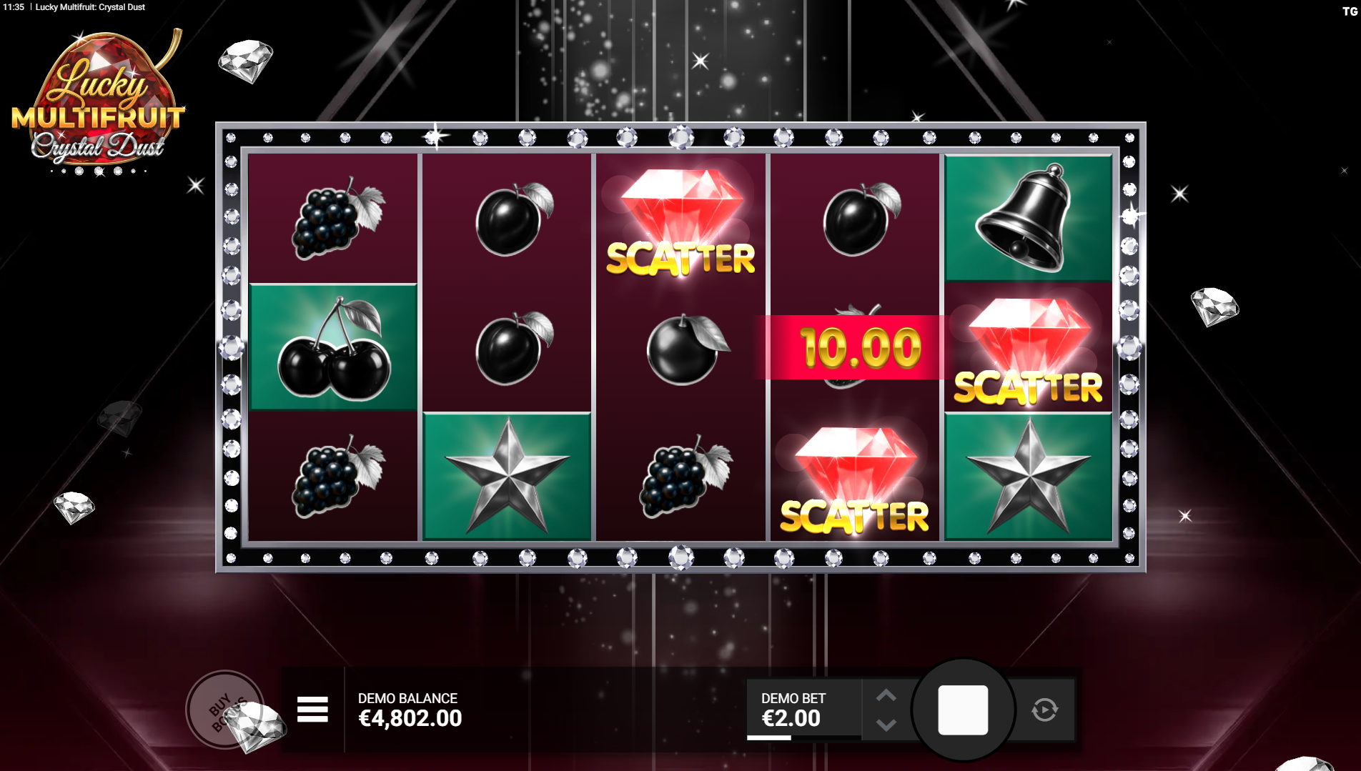 Lucky Multifruit Free Spins trigger