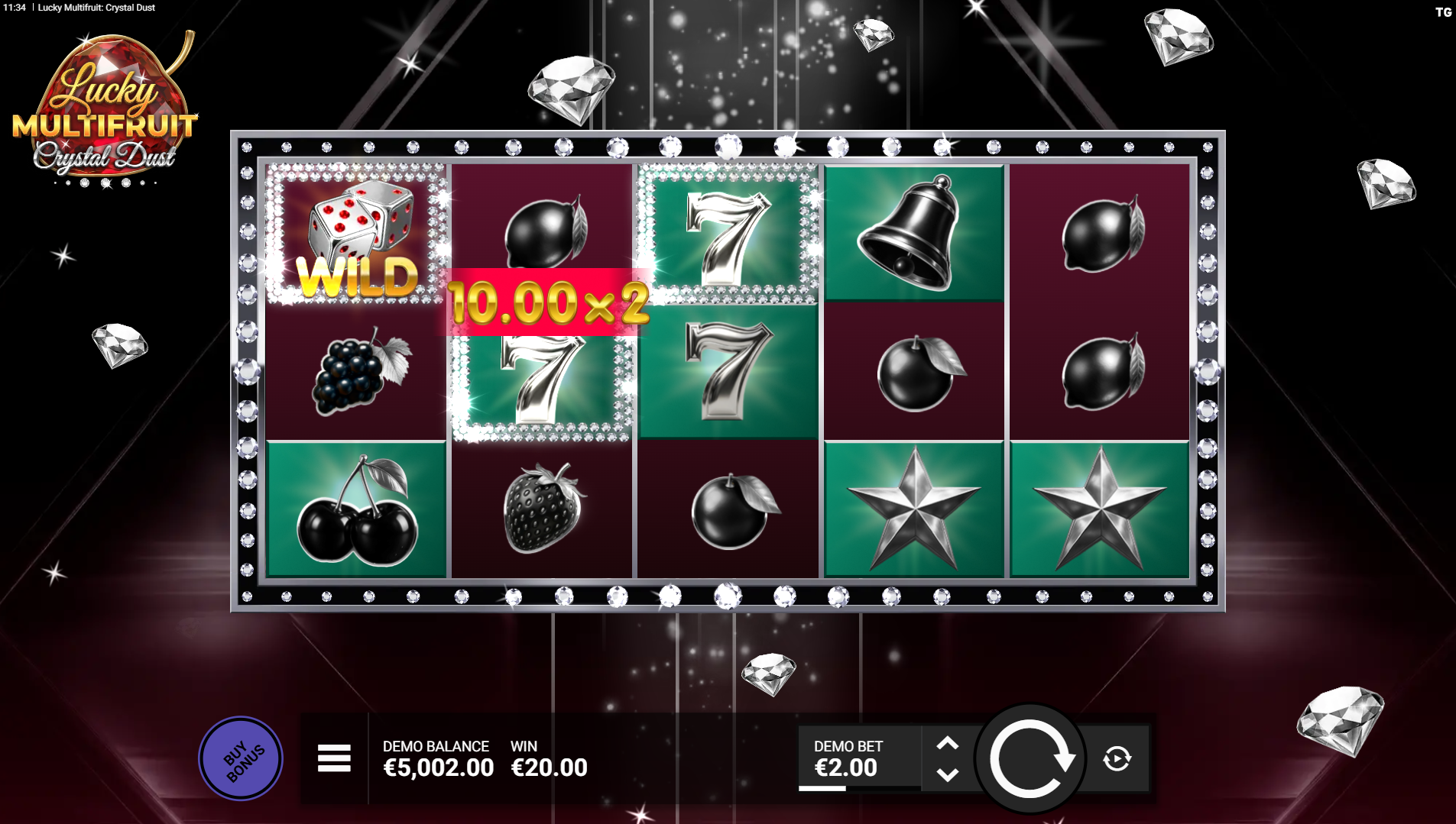 Lucky Multifruit Wild Multiplier feature