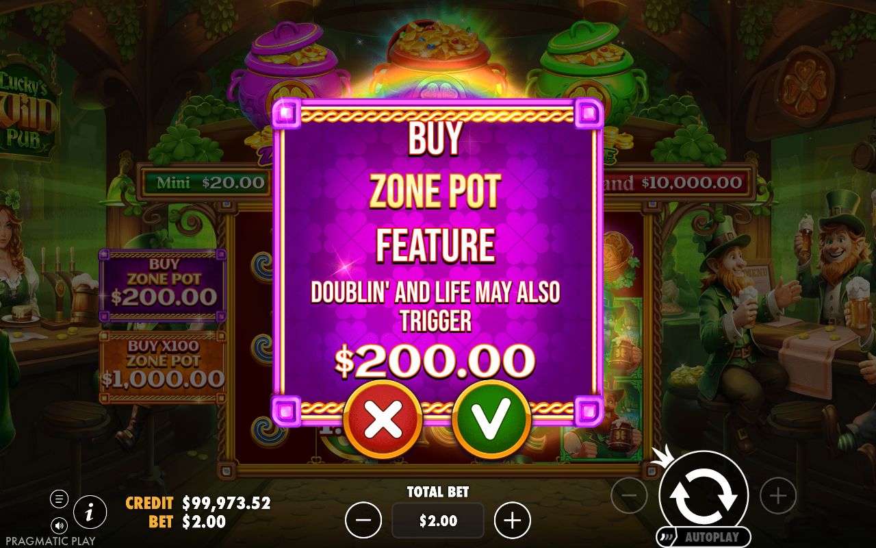 Lucky's Wild Pub 2 bonus buy