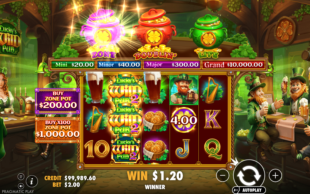Lucky's Wild Pub 2 gameplay