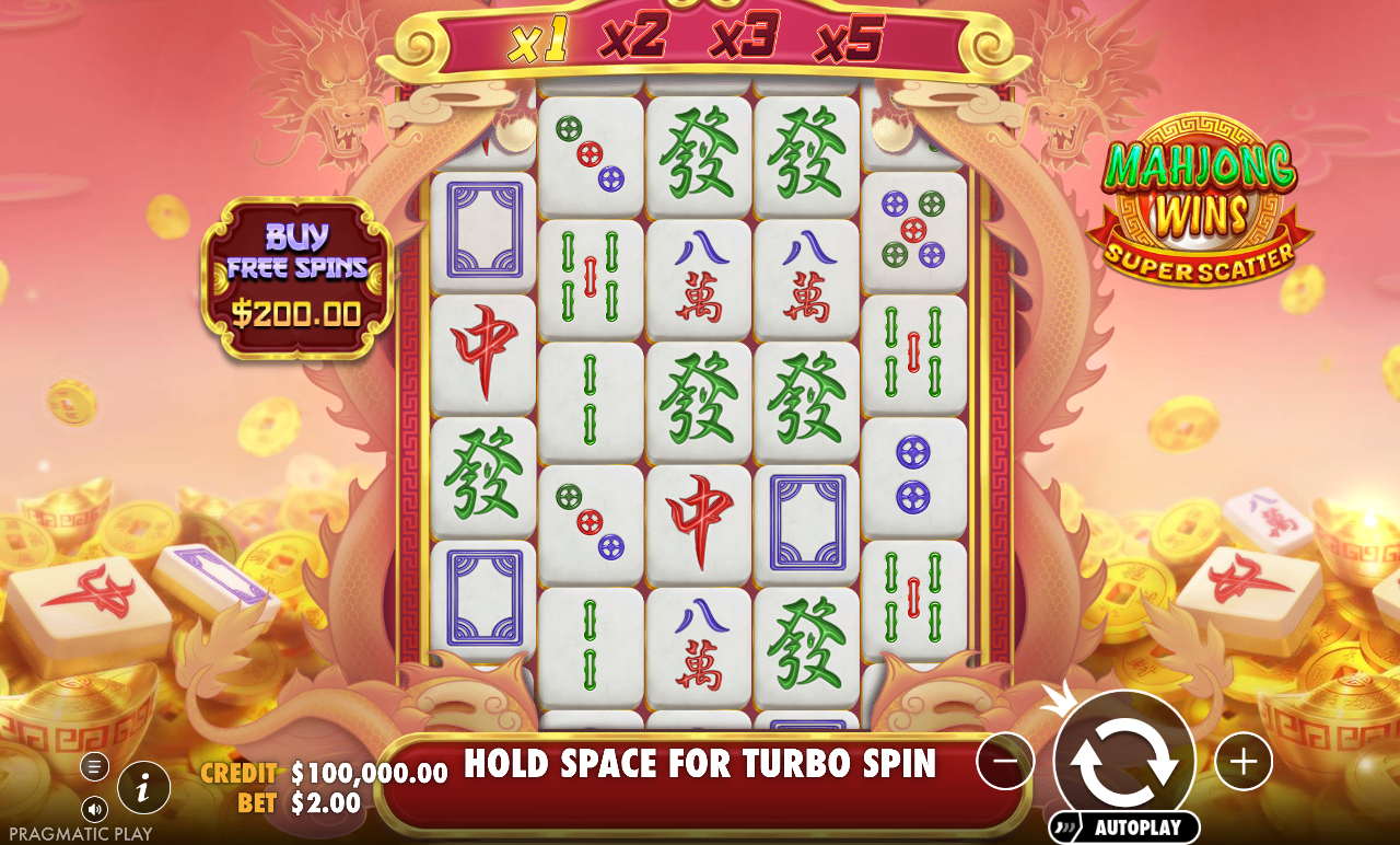 Mahjong Wins Super Scatter base game