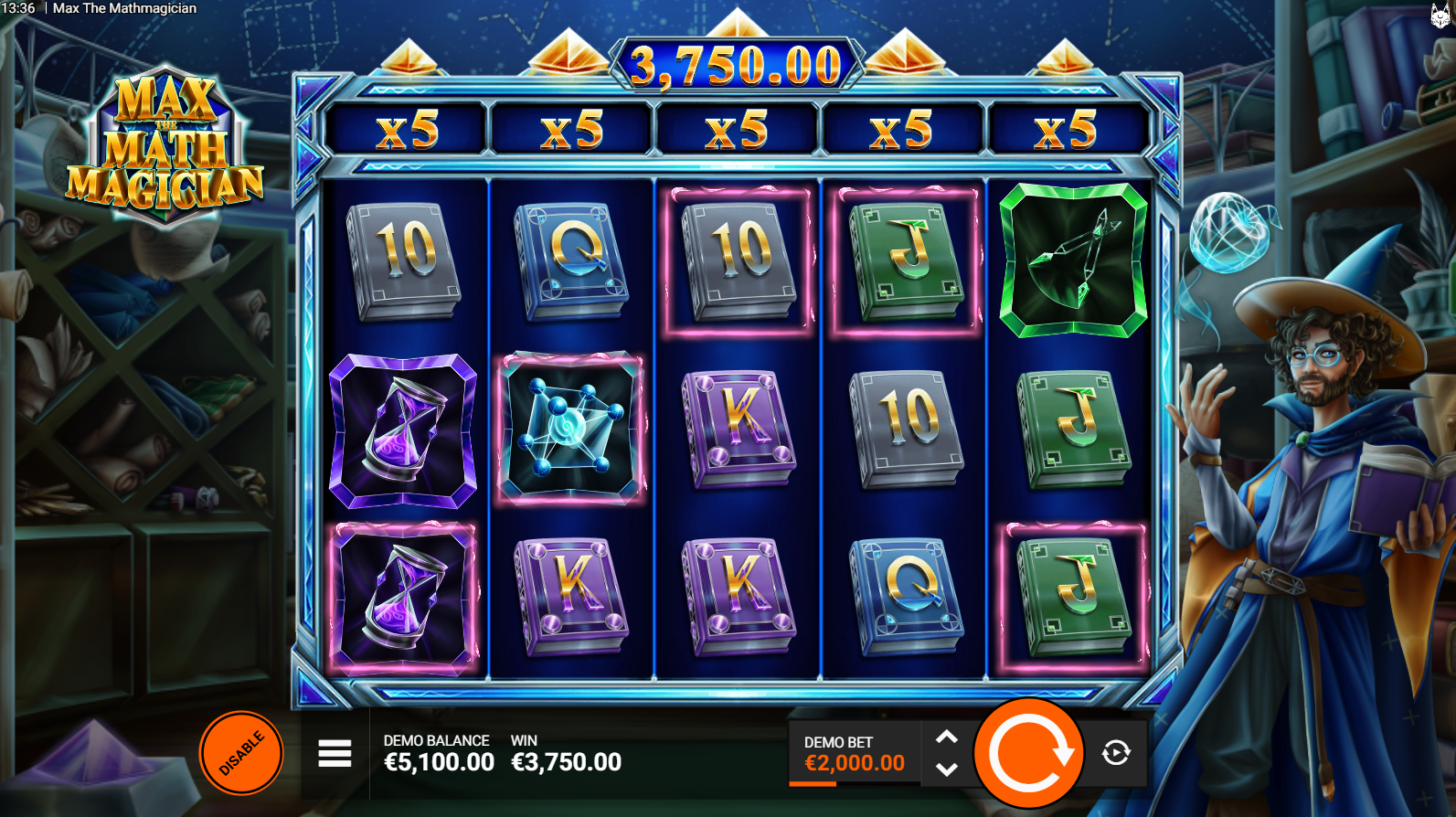 Max The Mathmagician Max-imum FeatureSpins bonus buy mode