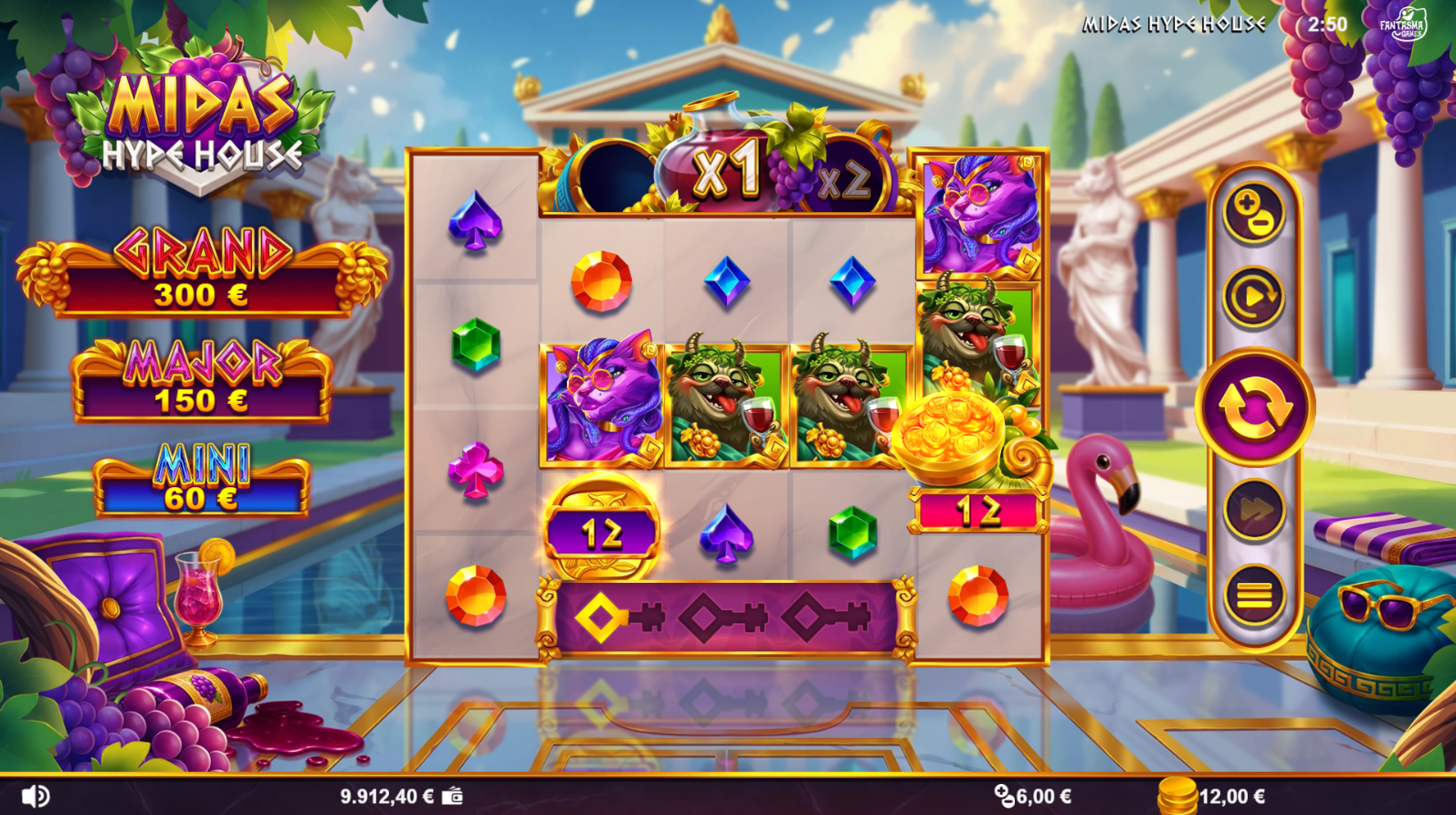 Midas Hype House Coins and Collector symbols
