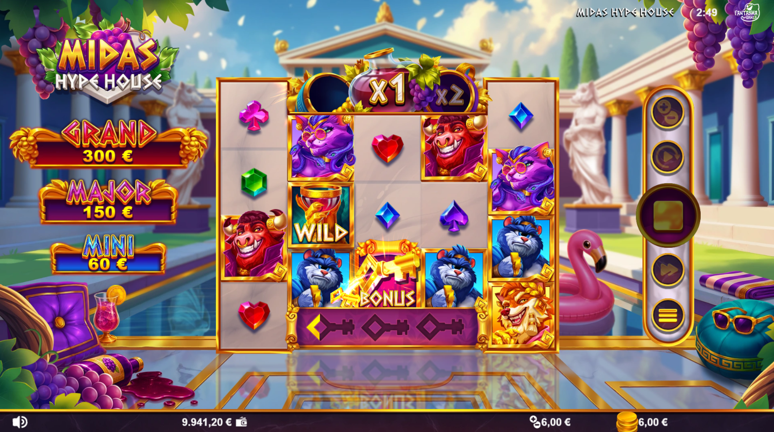 Midas Hype House wild symbols