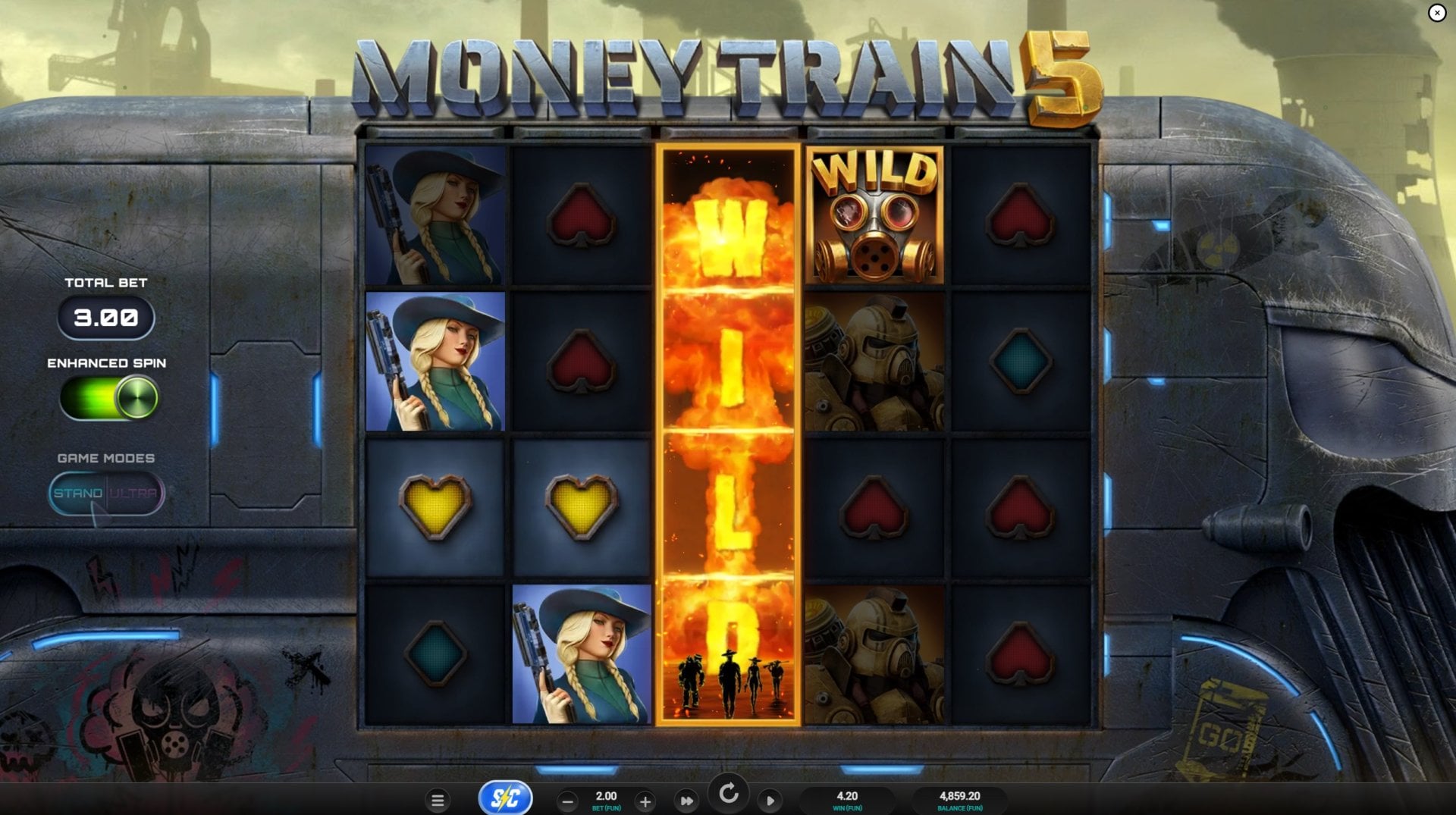 Money Train 5 Nuclear Wild feature