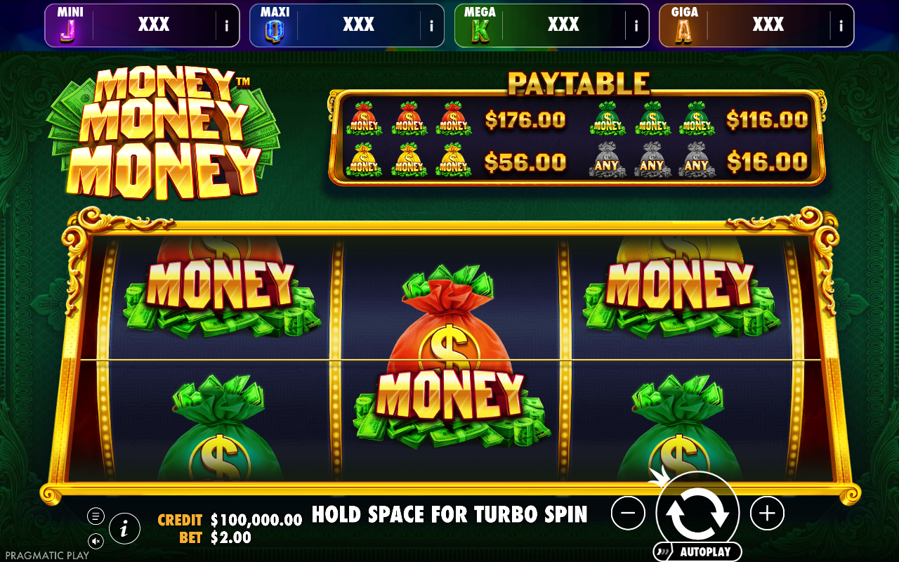 Money Money Money - Oranje Jackpot base game