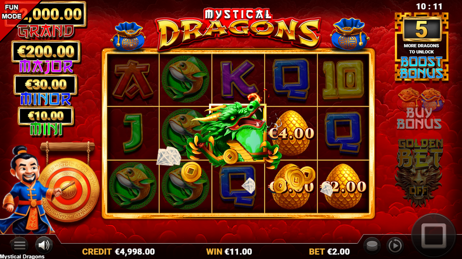 Mystical Dragons collect feature