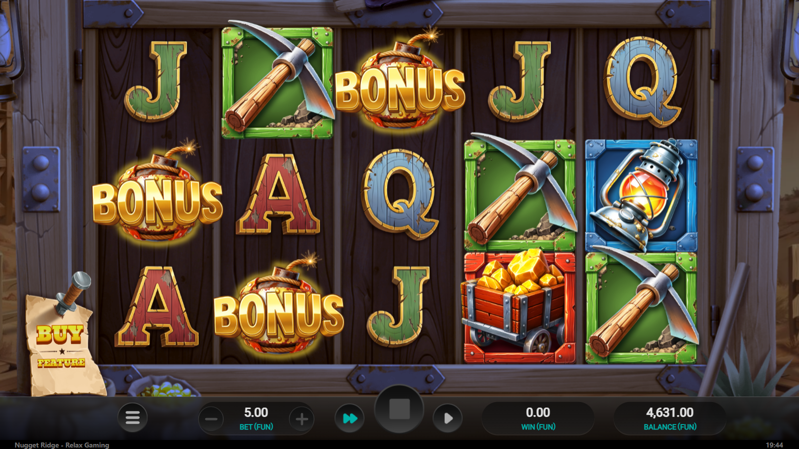 Nugget Ridge bonus symbols including the scatter and wild symbols