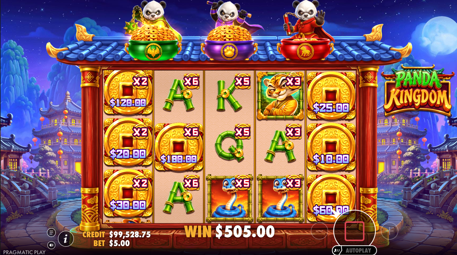 Panda Kingdom Bat Spins and Bear Spins modifiers triggered simultaneously during Free Spins