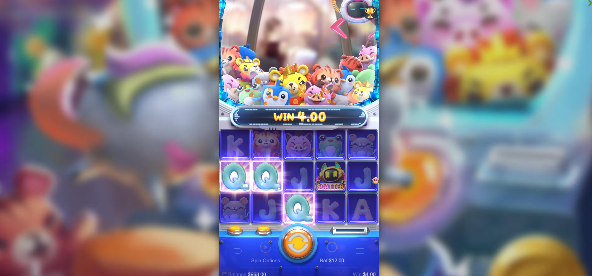 Plushie Frenzy 30 fixed paylines screenshot