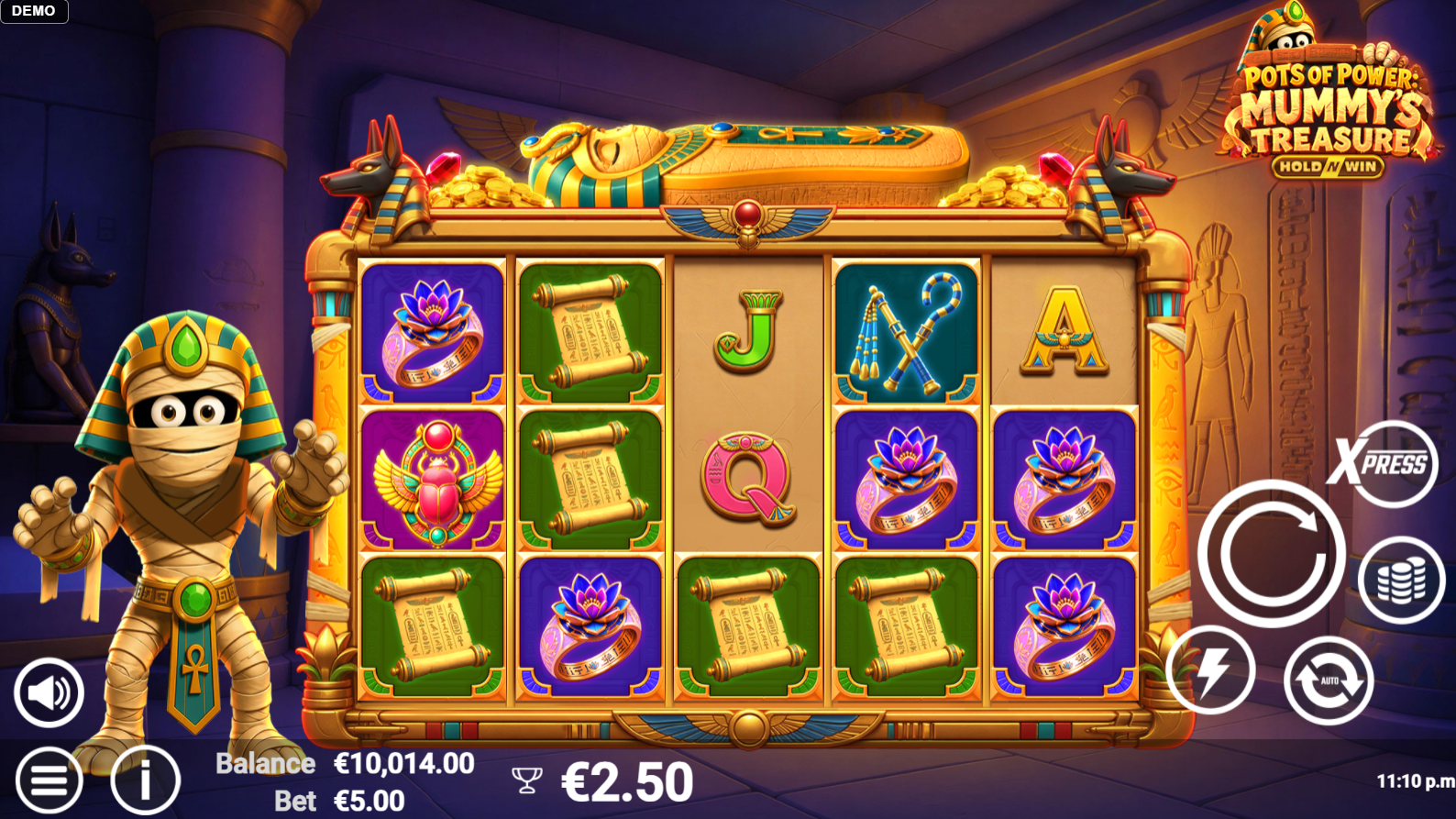 Pots of Power Mummy's Treasure base game