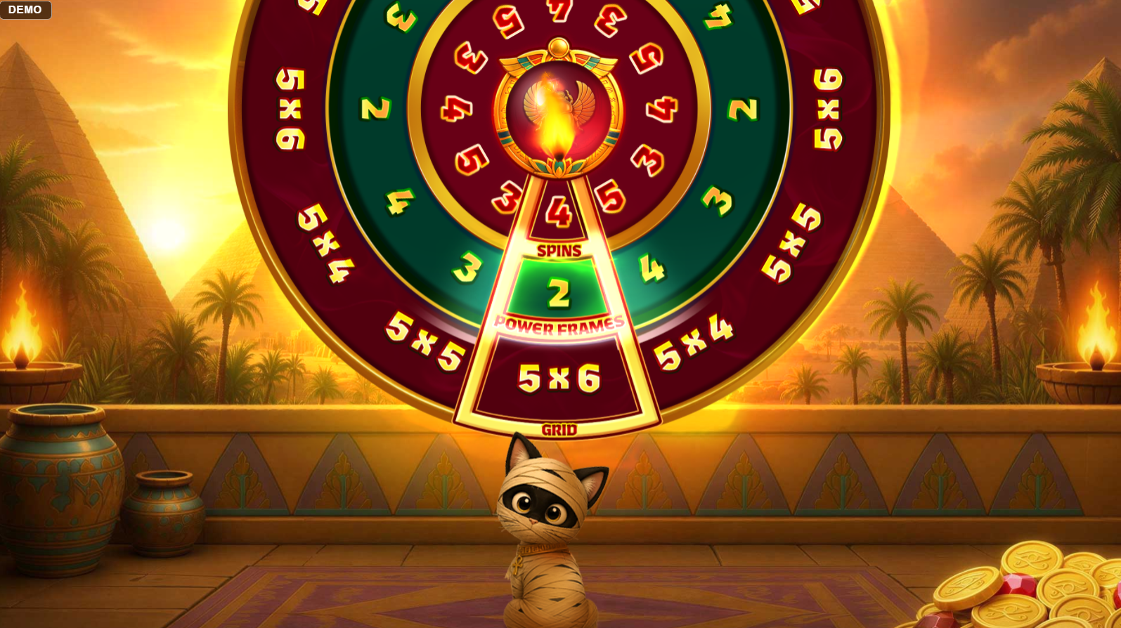 Pots of Power Mummy's Treasure bonus wheel