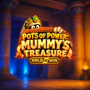 Pots Of Power Mummy's Treasure slot game logo
