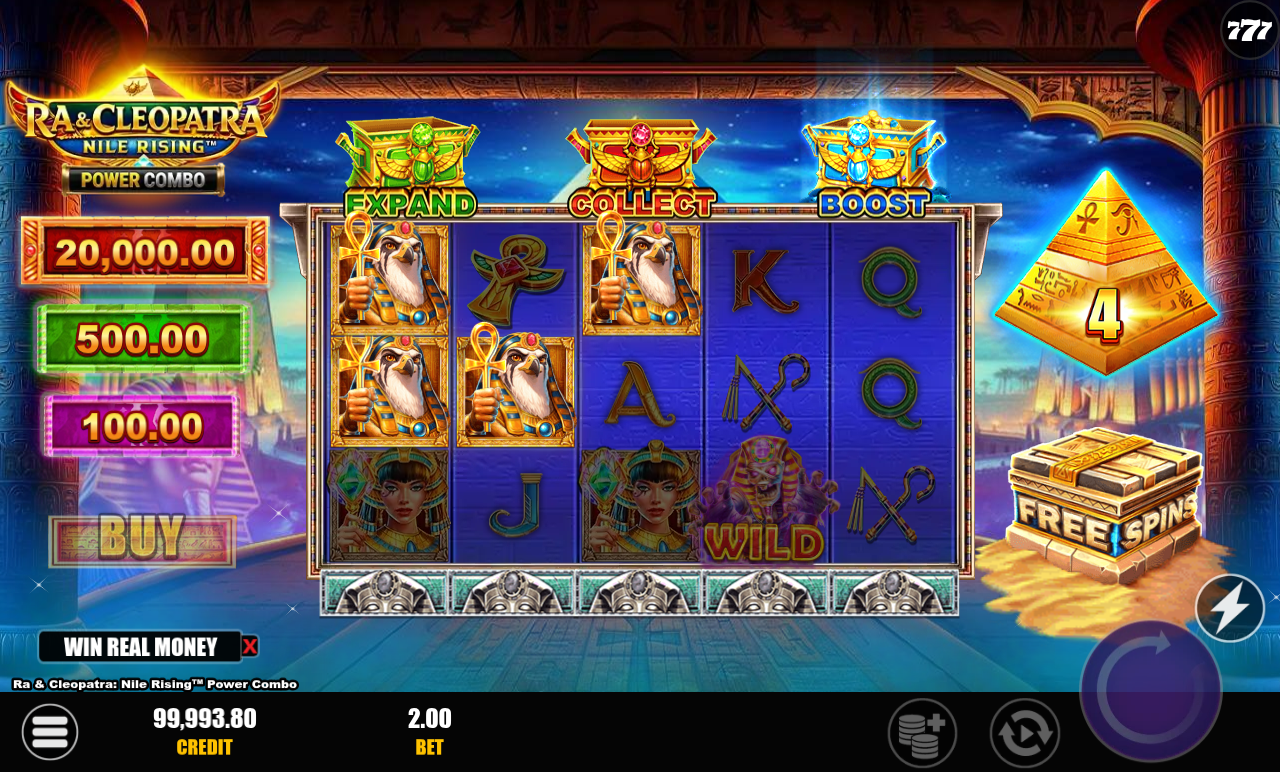 Ra & Cleopatra: Nile Rising Power Combo gameplay