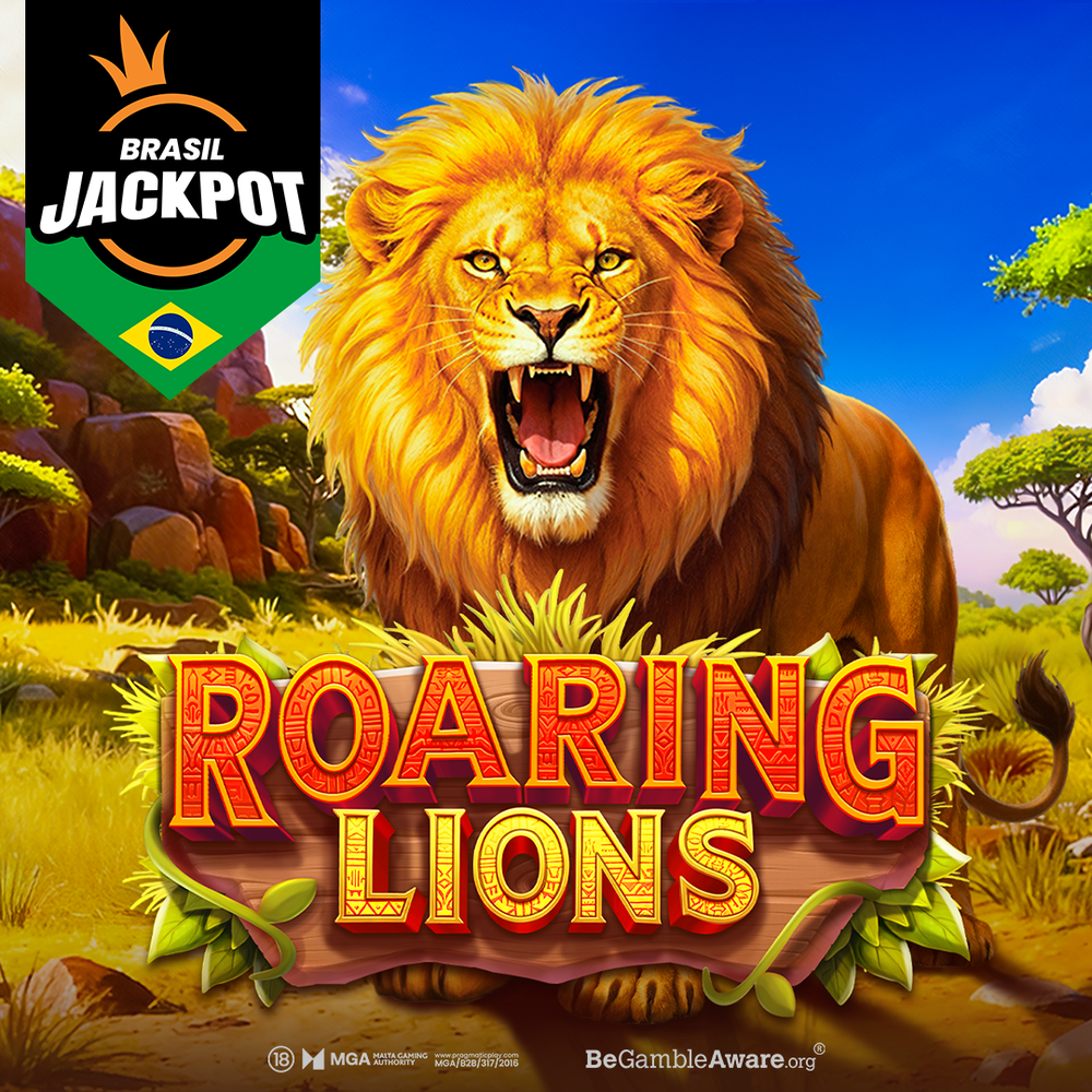Play Roaring Lions - Brasil Jackpot Slot Game