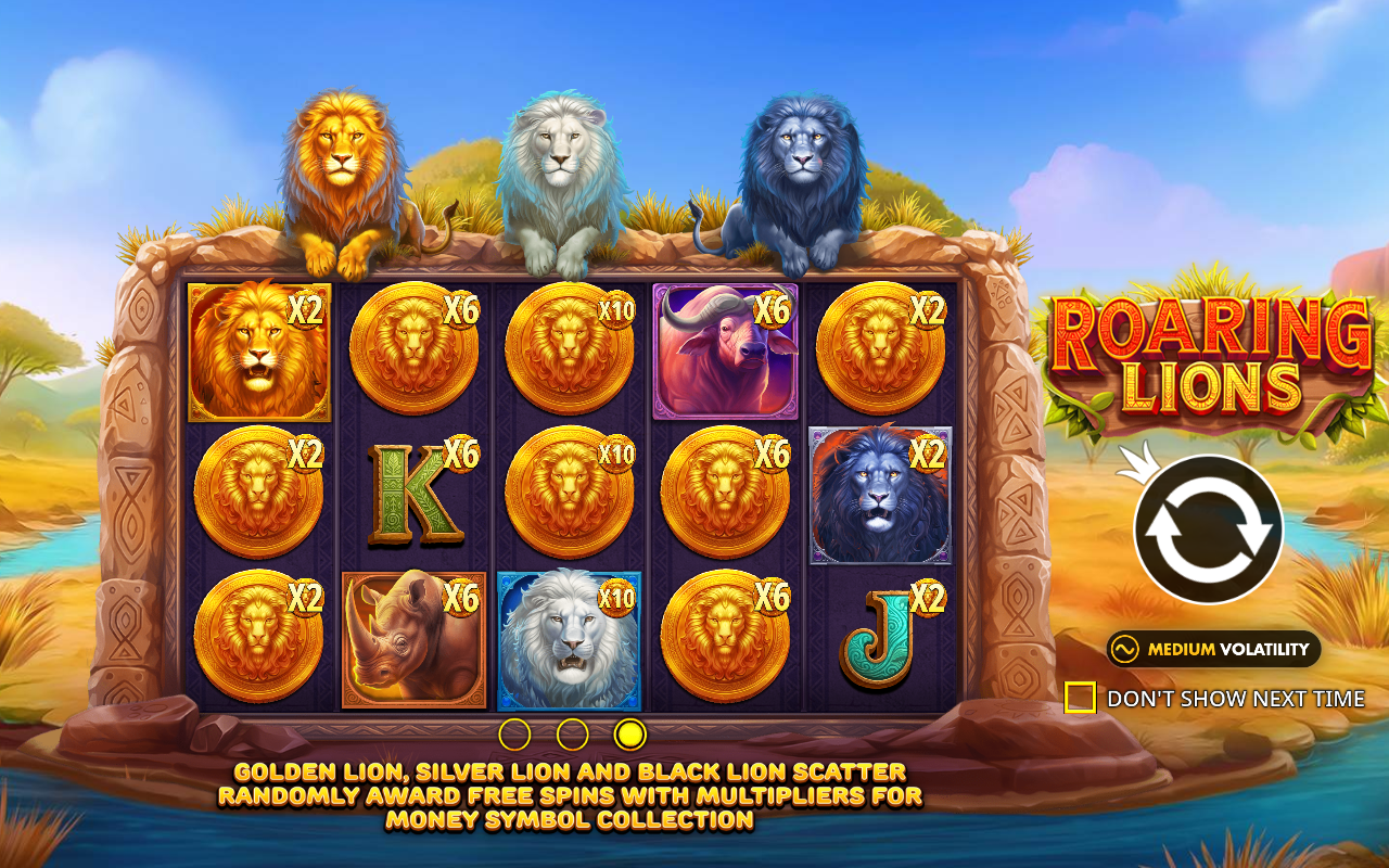 Roaring Lions - Oranje Jackpot base game