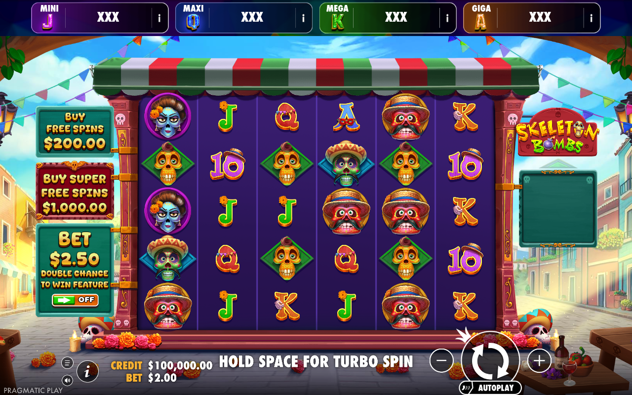Skeleton Bombs - Oranje Jackpot base game