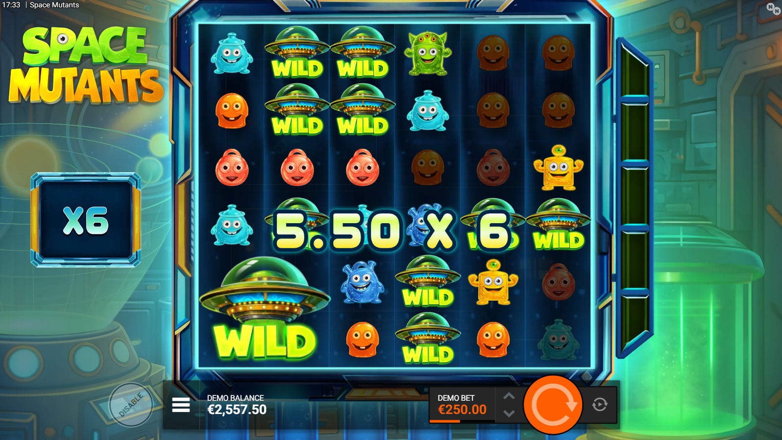 Space Mutants Astro Mutant FeatureSpins bonus buy mode