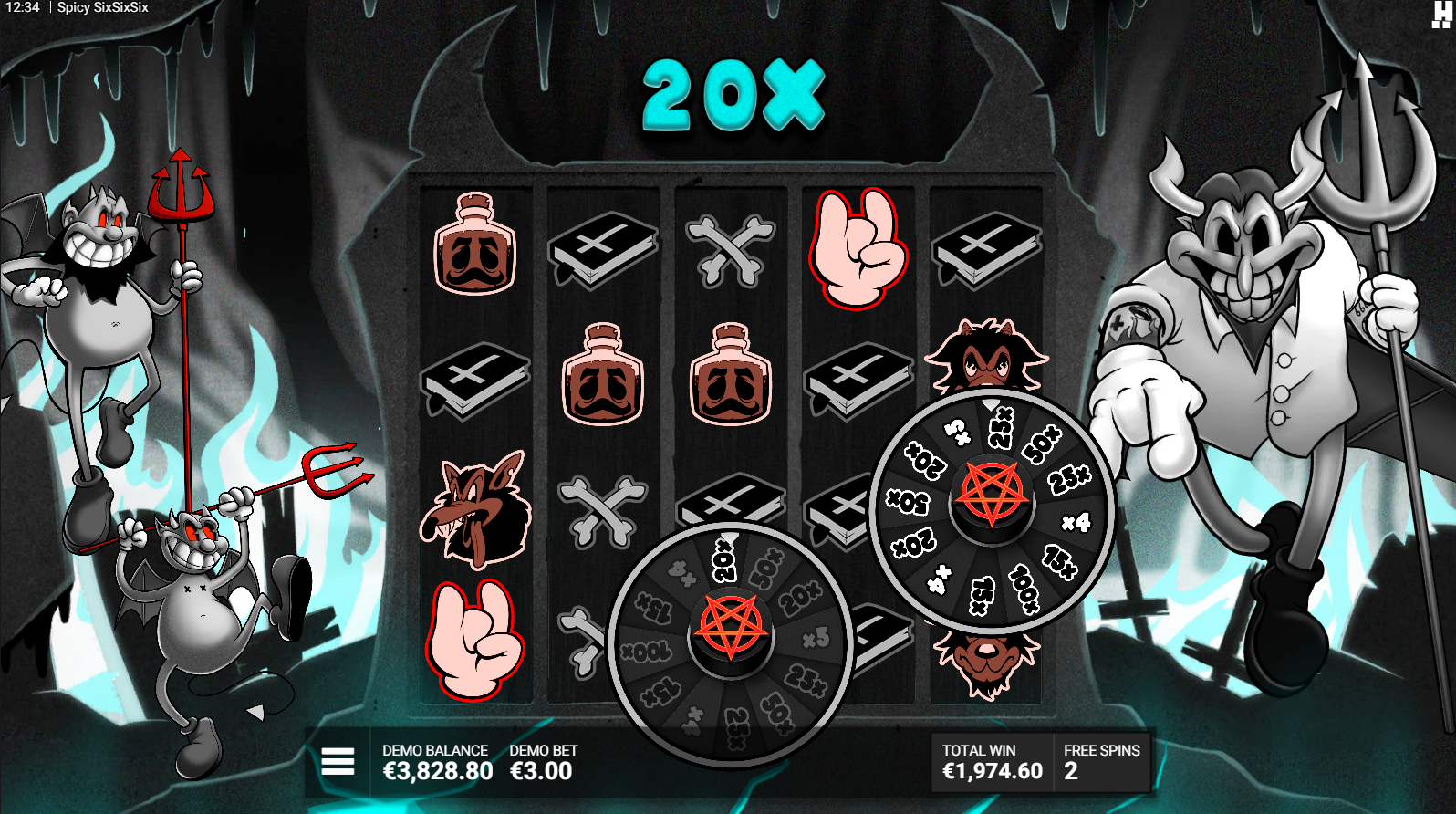 Spicy SixSixSix Let Hell Break Loose free spins