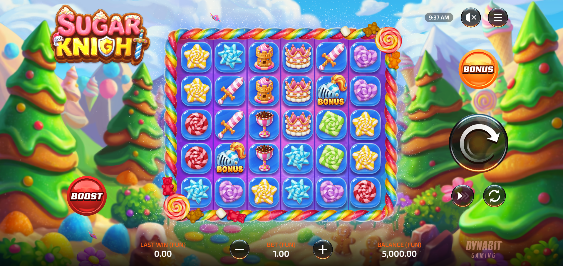 Sugar Knight base game play