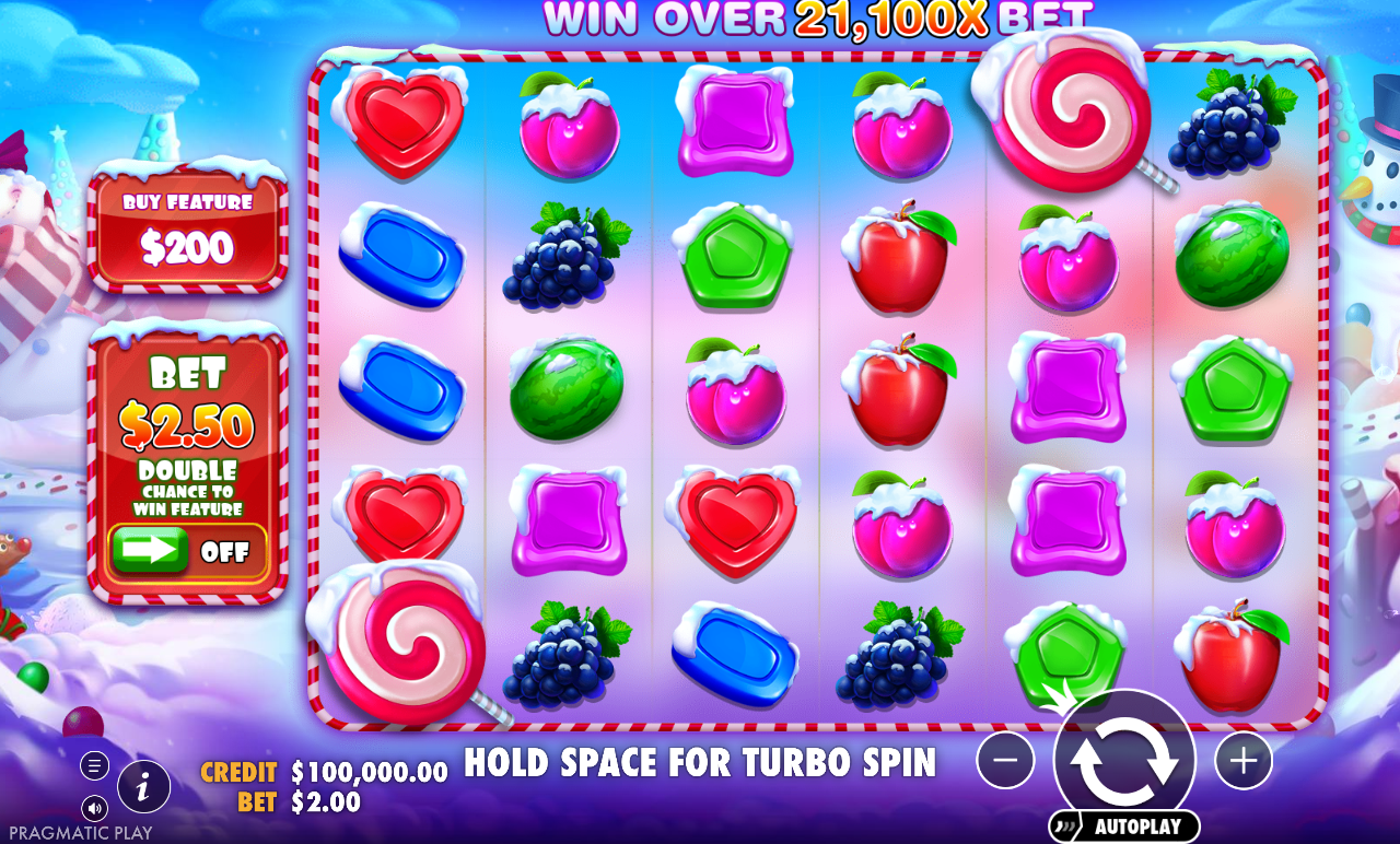 Sweet Bonanza Xmas base game