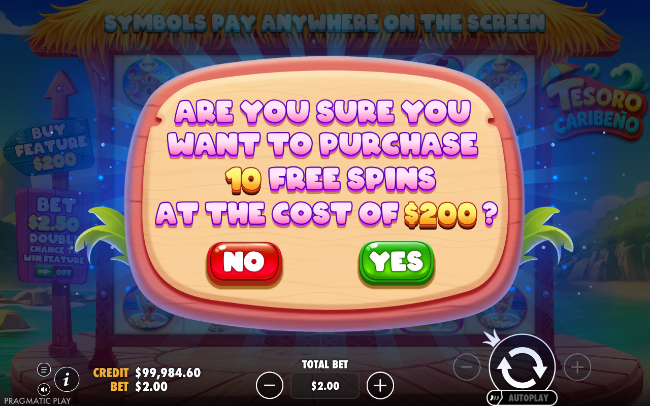 Tesoro Caribeno bonus buy