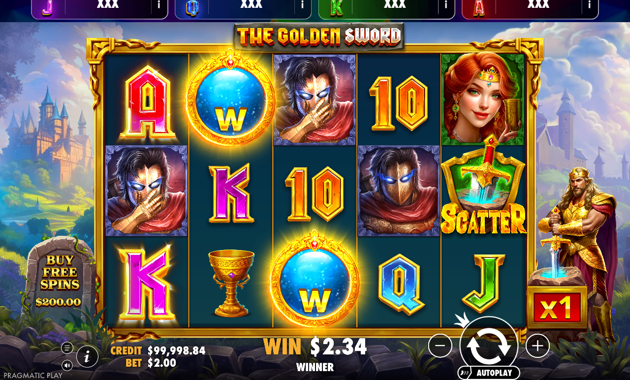 The Golden Sword - Brasil Jackpot gameplay