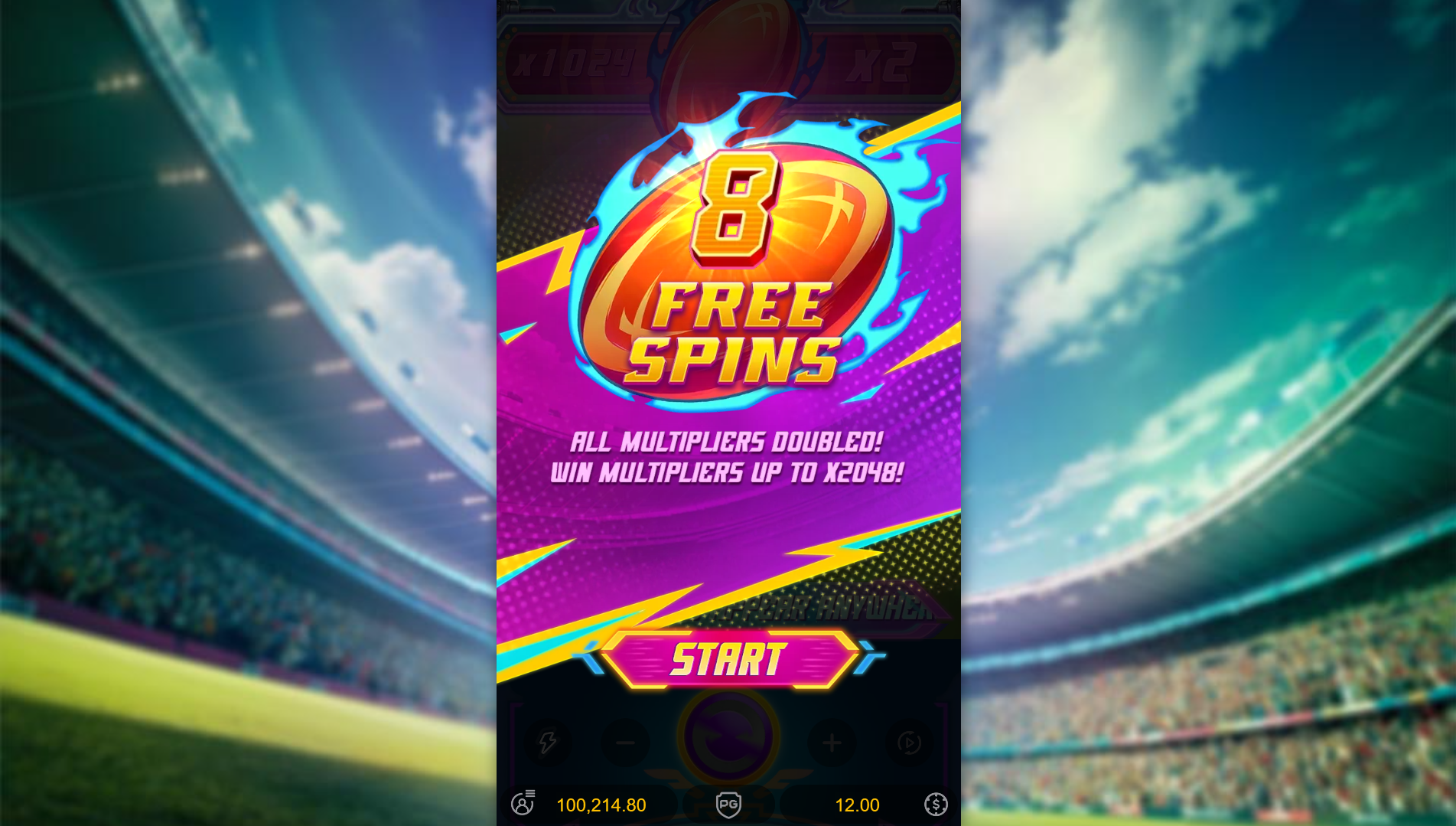 Touchdown Wins free spins trigger