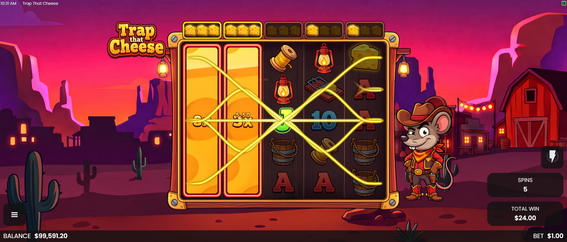 Trap That Cheese Free Spins play