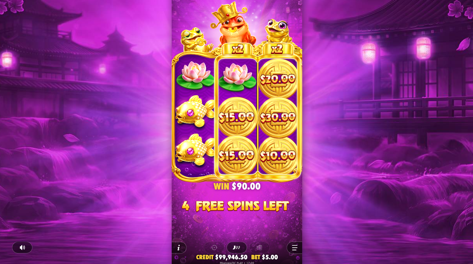 Triple Hop Pots bonus Free Spins feature