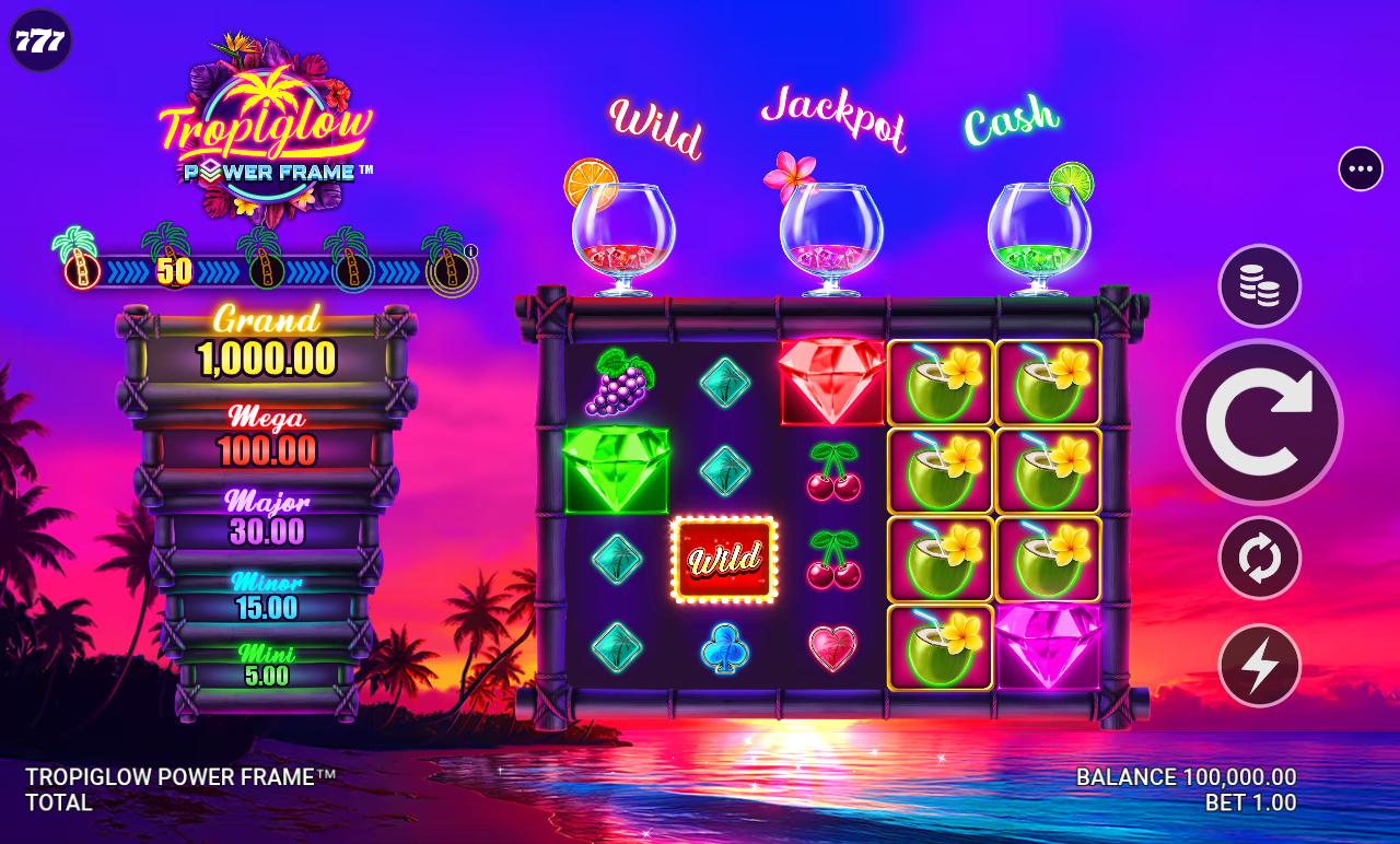 Tropiglow Power Frame base game