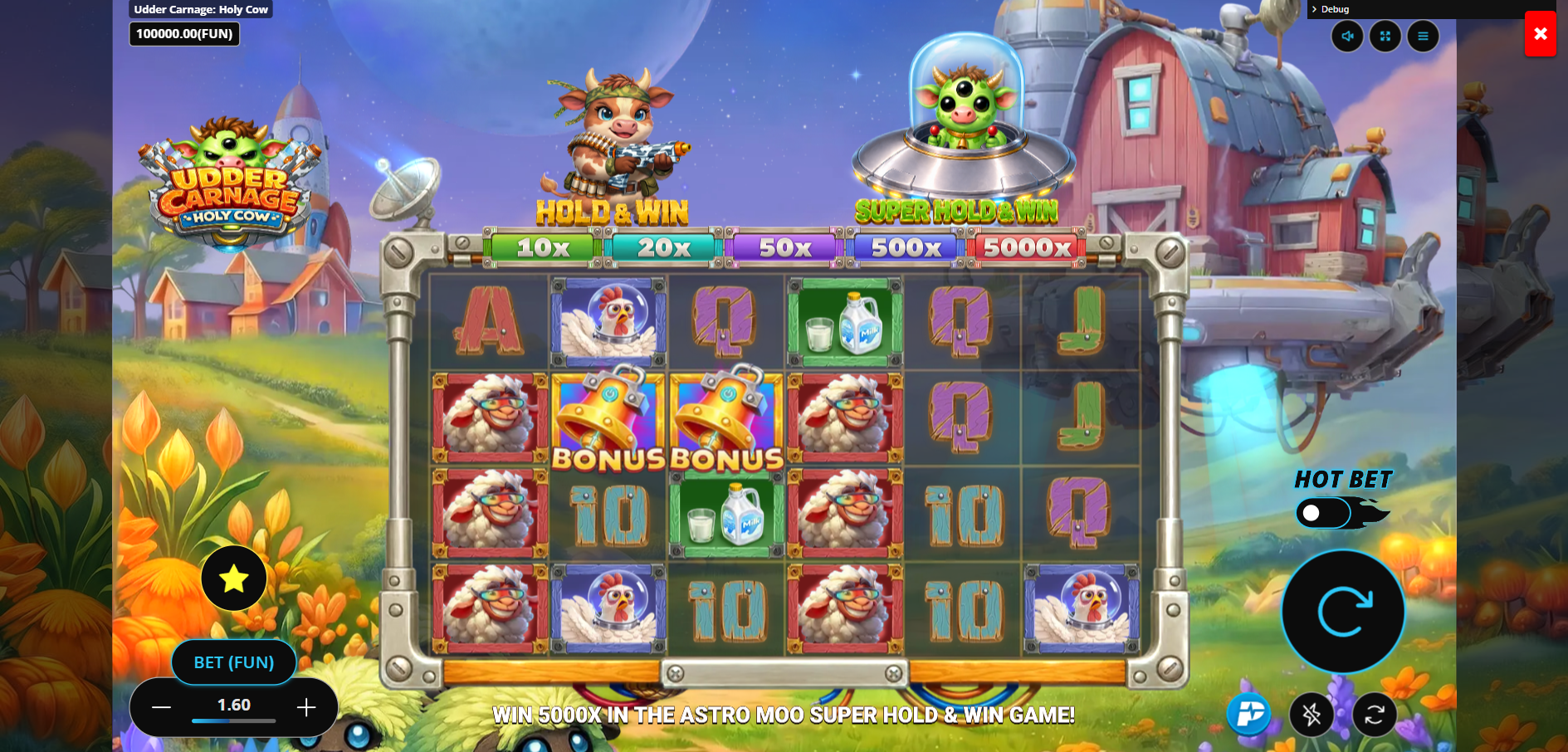 Udder Carnage Holy Cow base game gameplay screenshot