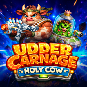 Udder Carnage: Holy Cow slot game logo