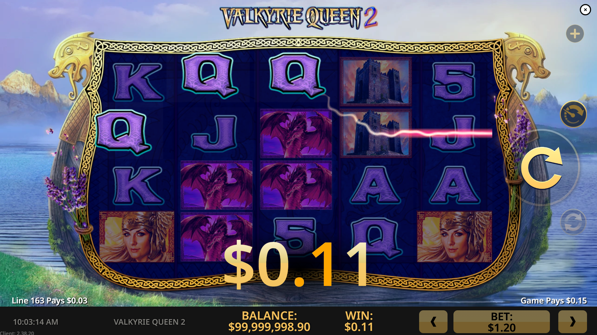 Valkyrie Queen 2 paylines display showing all 178 active win lines