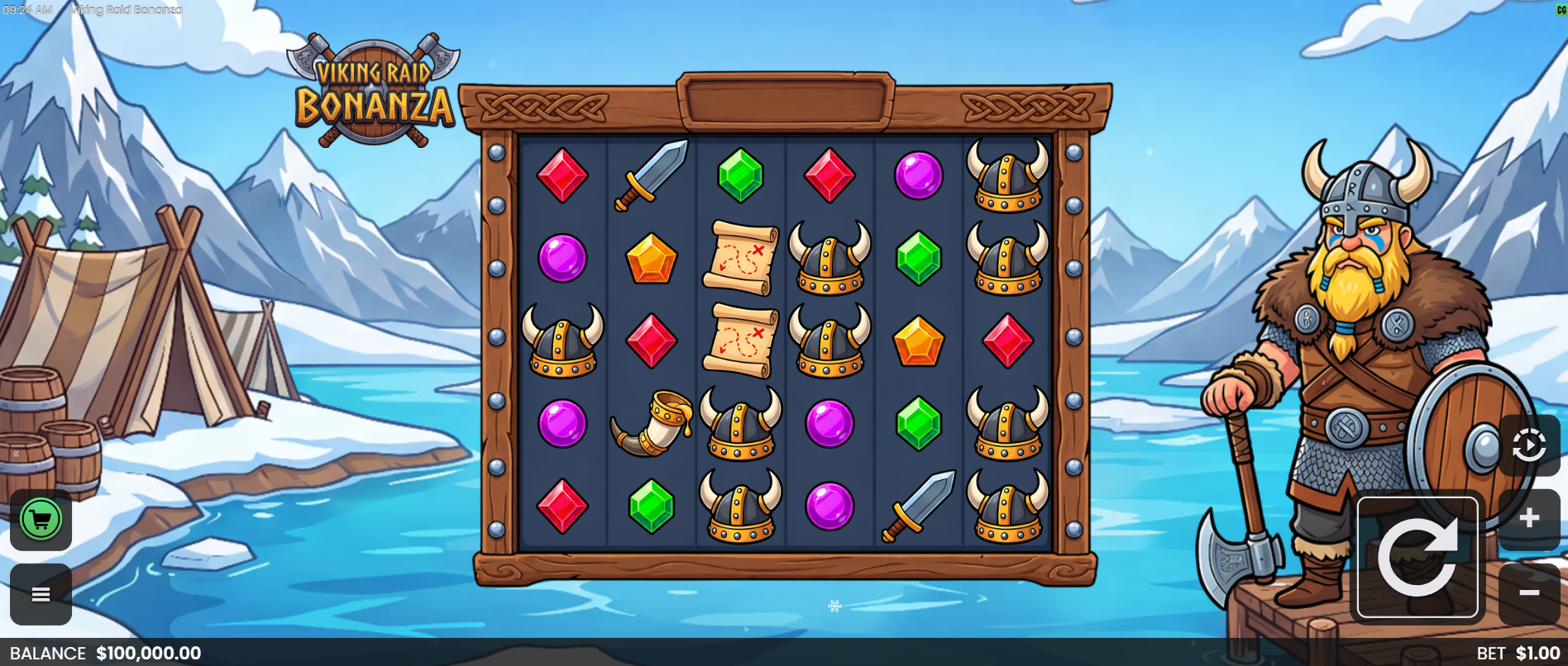 Viking Raid Bonanza base game play