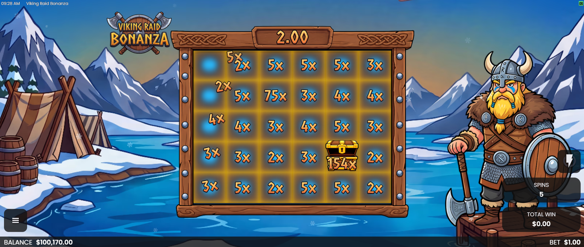 Viking Raid Bonanza Free Spins play