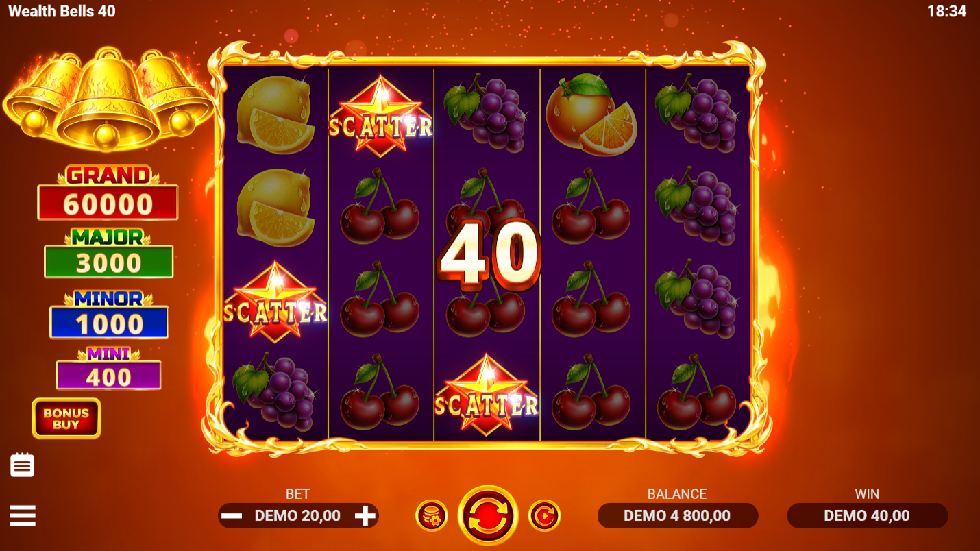 Wealth Bells 40 scatter symbols