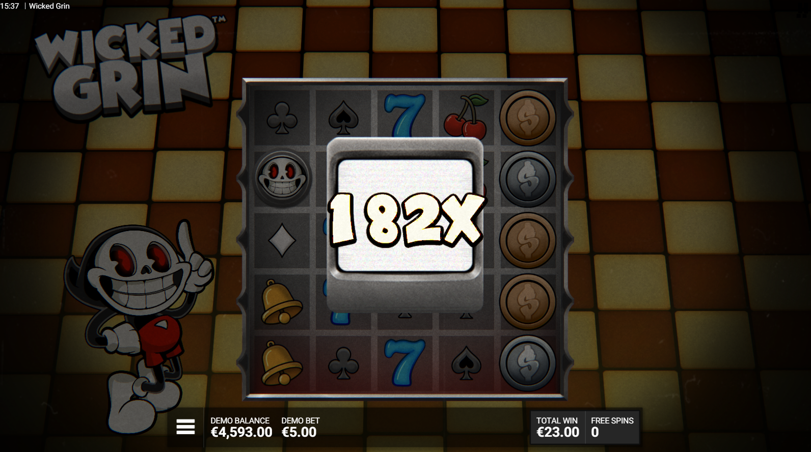 Wicked Grin Coin Craze bonus game