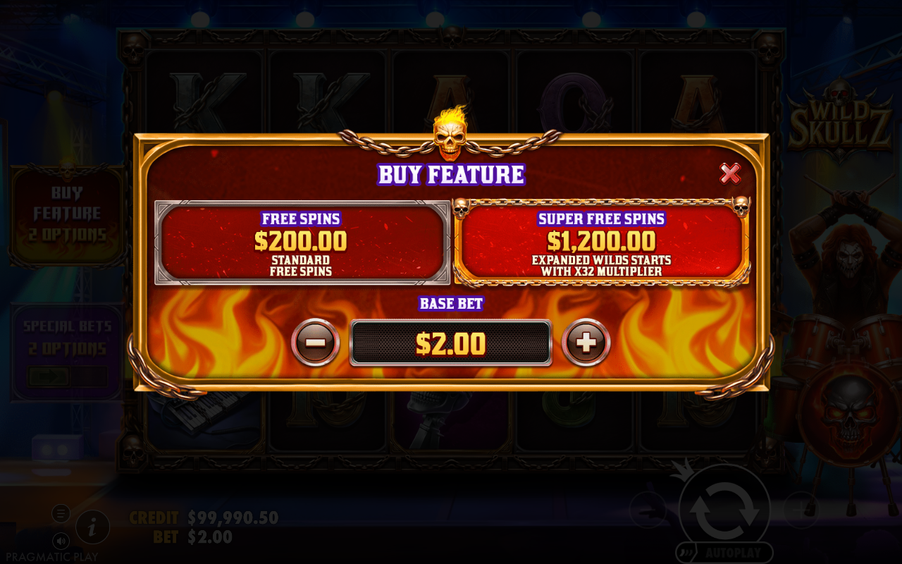 Wild Skullz bonus buy