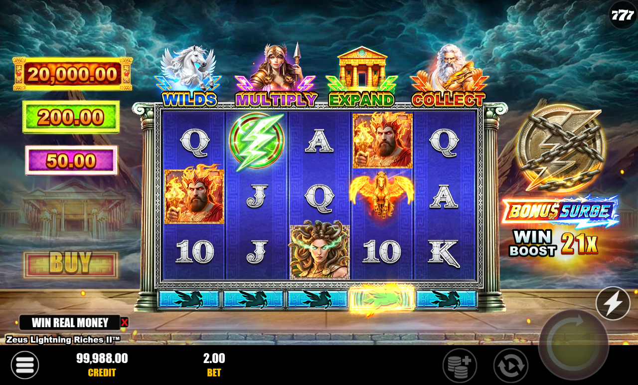 Zeus Lightning Riches II gameplay