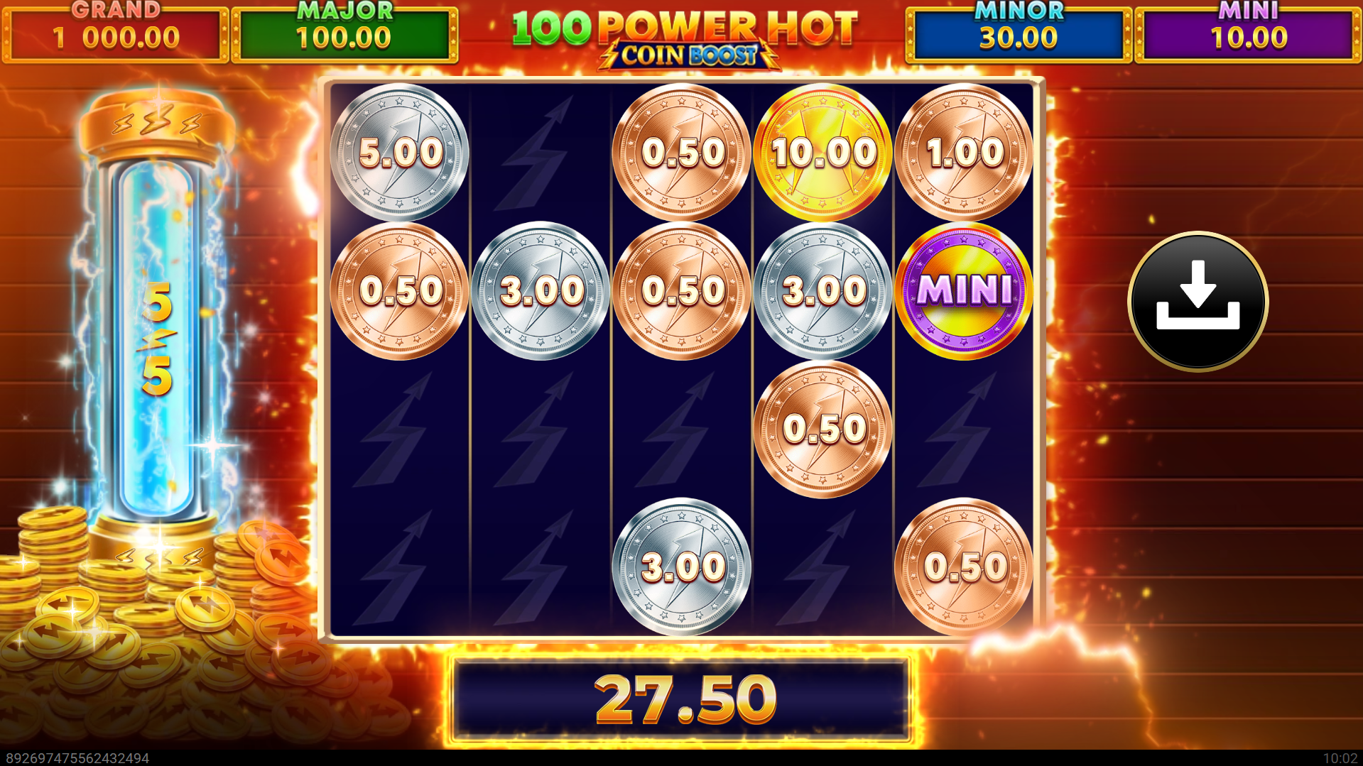 100 Power Hot Coin Boost Bonus