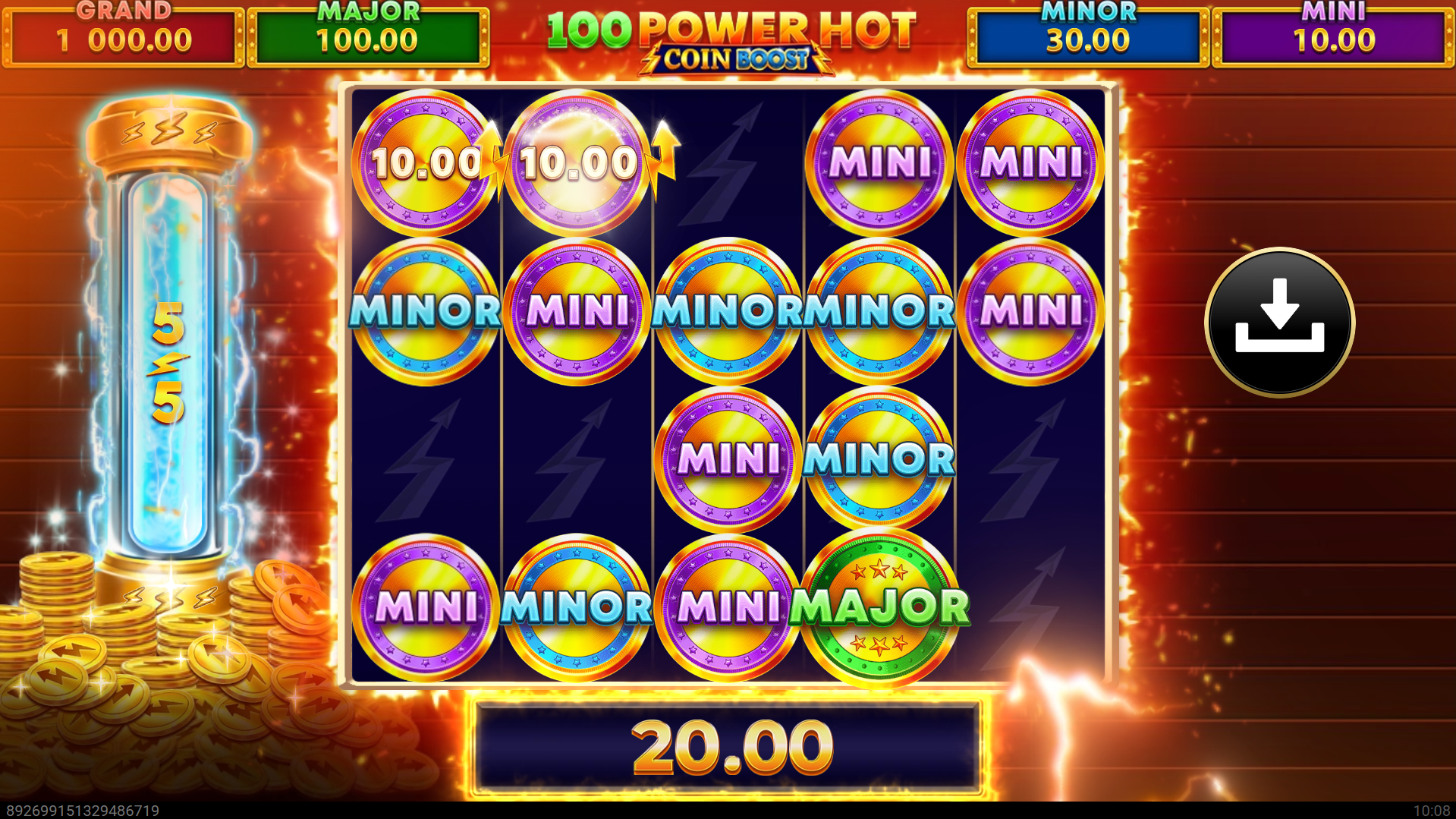 100 Power Hot Coin Boost Enhanced Bonus