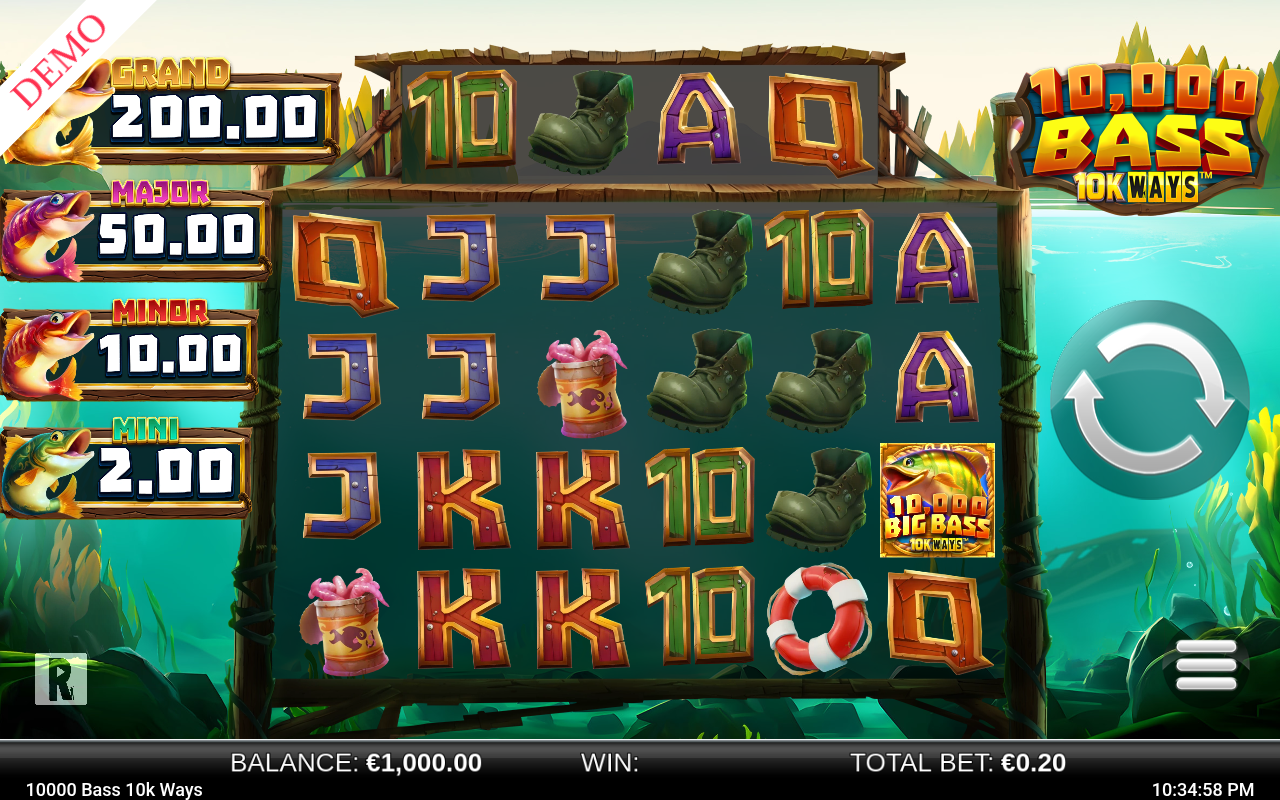 10 000 Big Bass 10k Ways base game