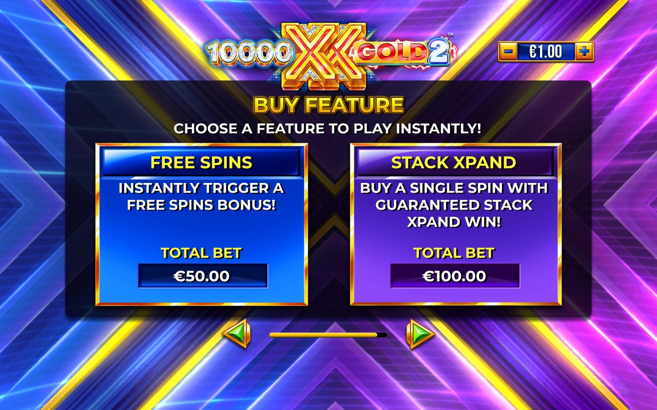10000X Gold 2 bonus buy