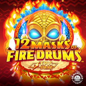 12 Masks of Fire Drums slot by Gameburger Studios