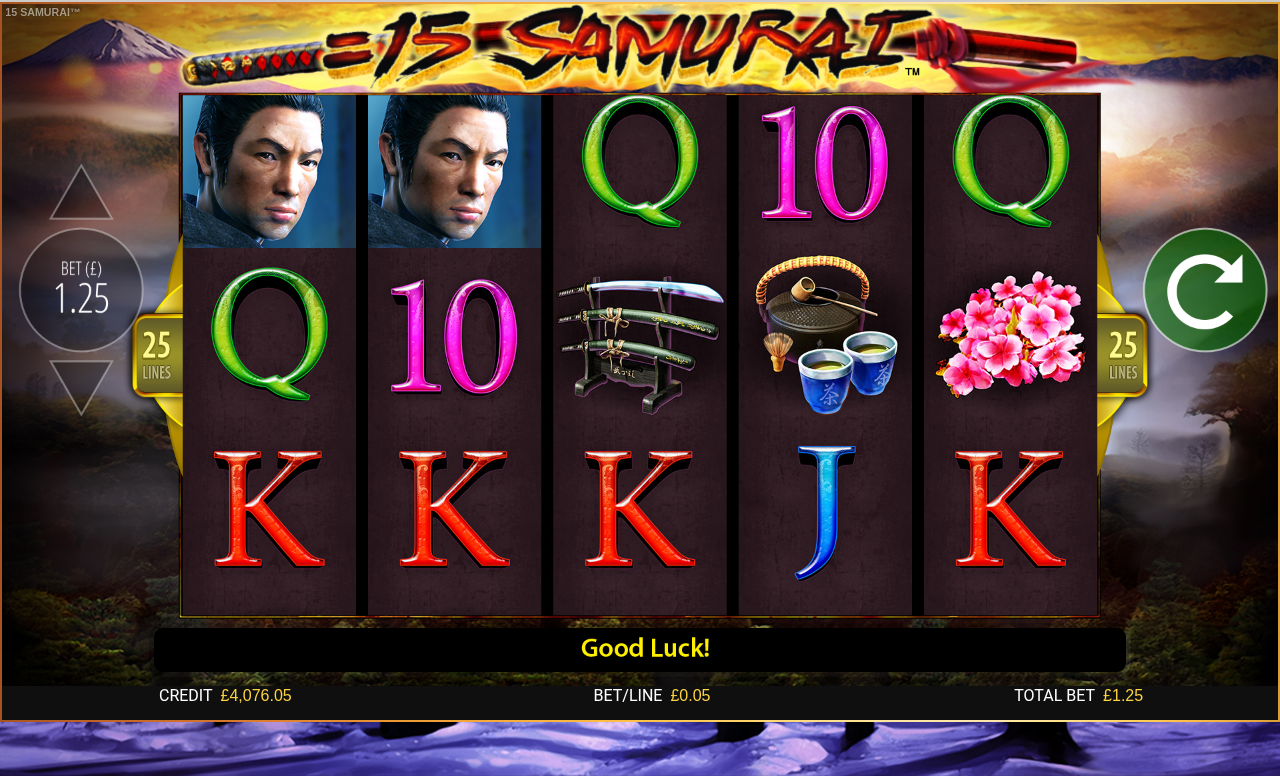 15 Samurai base game