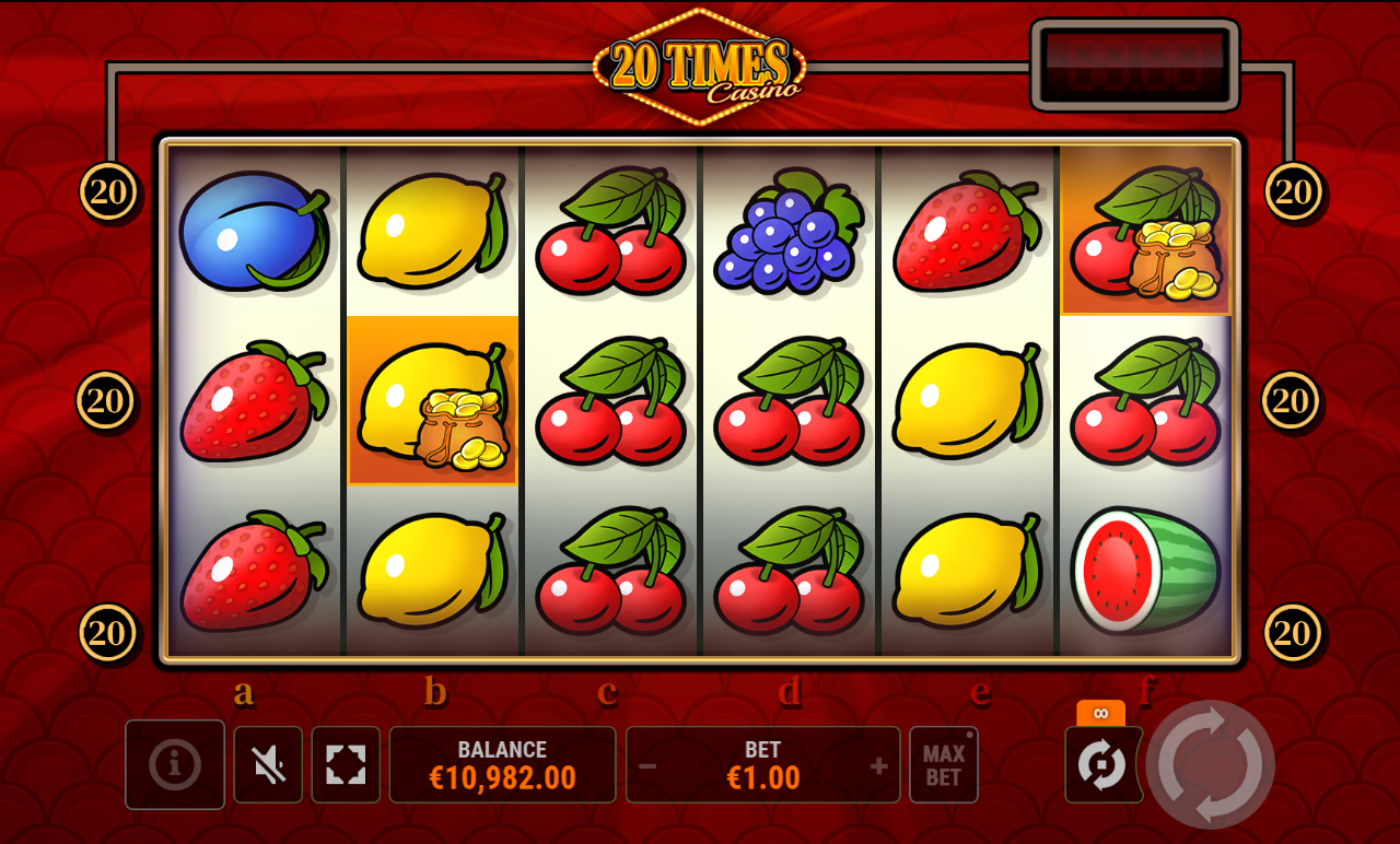 20 Times Casino gameplay