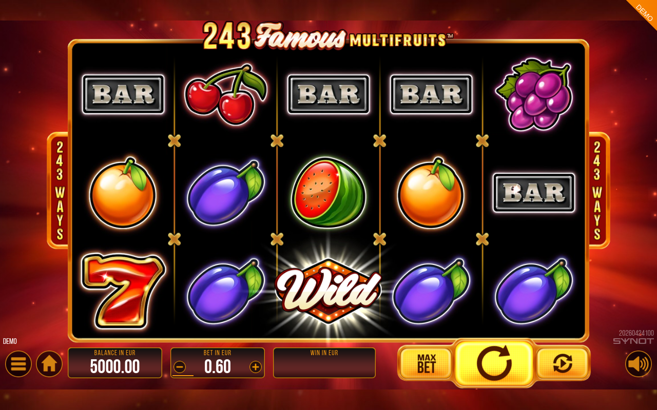 243 Famous Multifruits base game