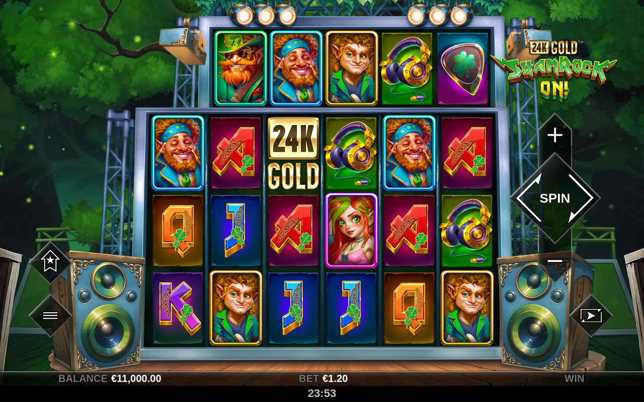 24K Gold ShamRock On! base game