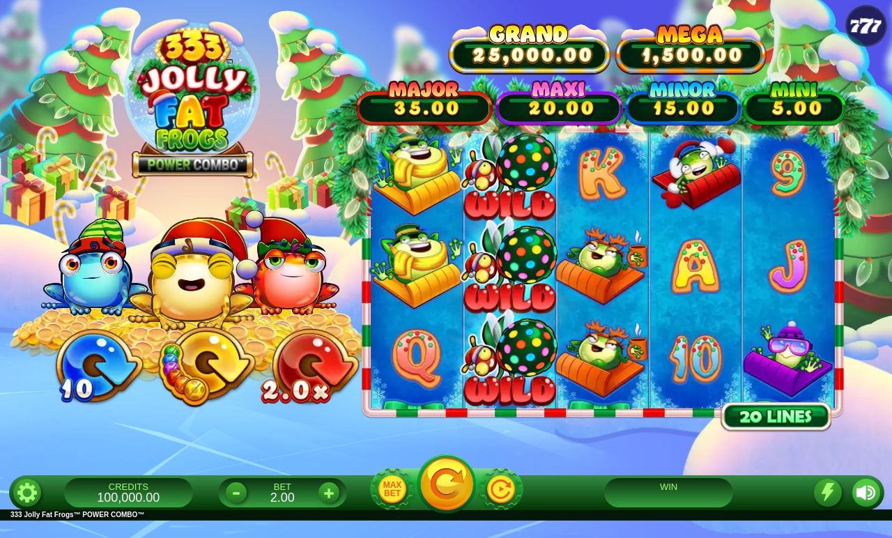 333 Jolly Fat Frogs POWER COMBO base game